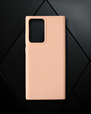 Samsung Galaxy Note 20 Ultra Kılıf Nano İçi Kadife Silikon - Pudra