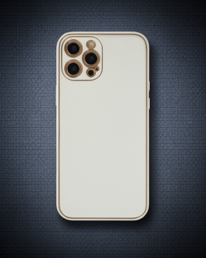 iPhone 12 Pro Max Kılıf Coco Deri Silikon Kapak - Beyaz