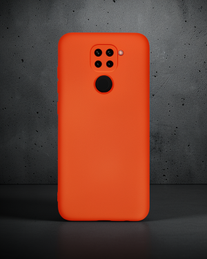 Xiaomi Redmi Note 9 Kılıf Nano İçi Kadife Silikon - Turuncu