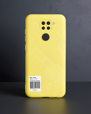 Xiaomi Redmi Note 9 Kılıf - Nano İçi Kadife Silikon - Sarı