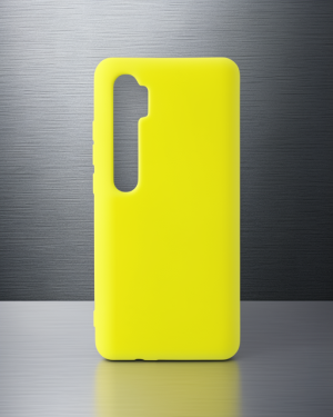 Xiaomi Mi Note 10 Lite Kılıf Nano İçi Kadife Silikon - Sarı
