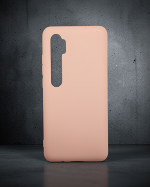 Xiaomi Mi Note 10 Lite Kılıf Nano İçi Kadife Silikon - Pudra