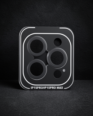 iPhone 15 Pro Max - Joko Pvd Metal Kamera Lens Koruyucu - Siyah