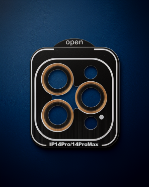 Joko Apple iPhone 15 Pro Max PVD Metal Kamera Lens Koruyucu - Turuncu