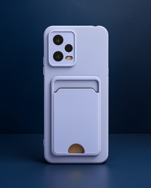 Xiaomi Redmi Note 12 4G - Kılıf Kelvin Kartvizitli Silikon - Lila