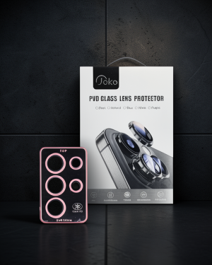 Samsung Galaxy S24 Ultra Joko Pvd Metal Kamera Lens - Pembe
