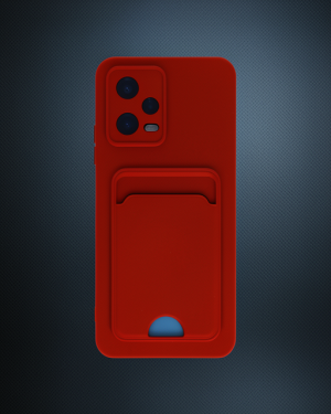 Xiaomi Redmi Note 12 4G Kılıf - Kelvin Kartvizitli Silikon - Kırmızı