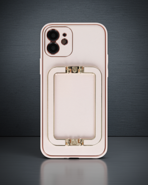 iPhone 12 Kılıf Coco Elit Kapak - Pudra