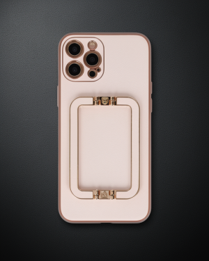 iPhone 12 Pro Kılıf Coco Elit Kapak - Pudra