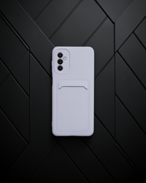 Samsung Galaxy A14 4G Kılıf Kelvin Kartvizitli Silikon - Lila