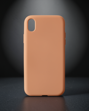 iPhone XR Kılıf Nano İçi Kadife Silikon - Turuncu
