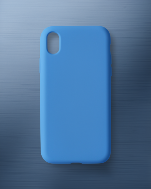 iPhone XR Kılıf Nano İçi Kadife Silikon - Mavi