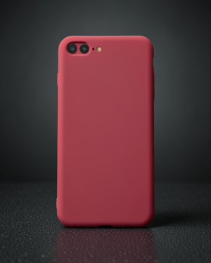 iPhone 7 Plus Kılıf First Silikon - Bordo