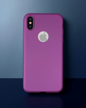 iPhone X Kılıf First Silikon - Mürdüm