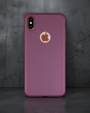 iPhone XS Max Kılıf First Silikon - Mürdüm