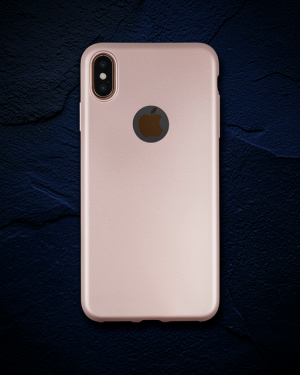 iPhone XS Max Kılıf First Silikon - Rose Gold