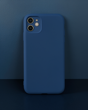 iPhone 11 Kılıf Nano İçi Kadife Silikon - Lacivert