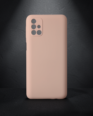 Samsung Galaxy M31S Kılıf Nano İçi Kadife Silikon - Pudra