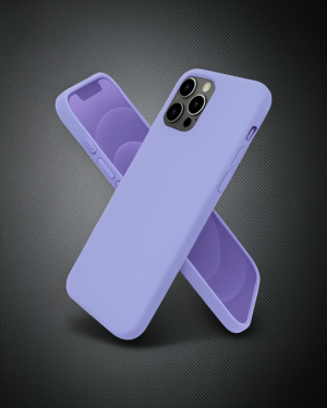 iPhone 12 Pro Kılıf First Silikon - Mor