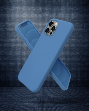 iPhone 12 Pro Kılıf First Silikon - Mavi