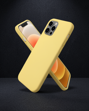iPhone 12 Pro Kılıf First Silikon - Sarı