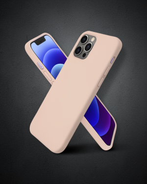 iPhone 12 Pro Kılıf First Silikon - Pudra