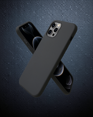 iPhone 12 Pro Max Kılıf First Silikon - Siyah
