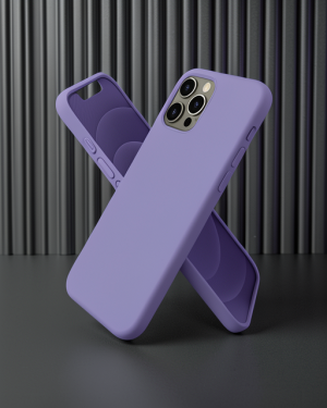iPhone 12 Pro Max Kılıf First Silikon - Mor