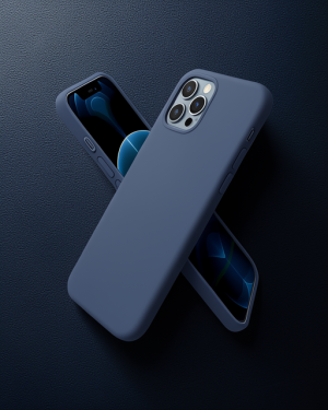 iPhone 12 Pro Max Kılıf First Silikon - Lacivert