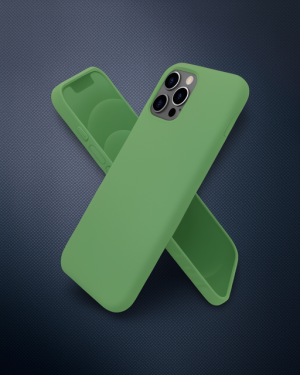 iPhone 12 Pro Max Kılıf First Silikon - Yeşil