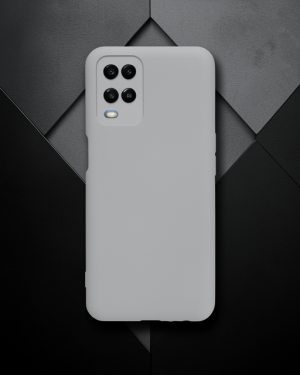 Oppo A54 4G Kılıf - Nano İçi Kadife Silikon - Gri