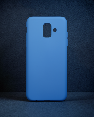 Samsung Galaxy A6 2018 Kılıf First Silikon - Mavi