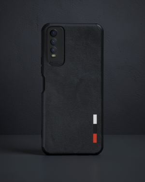 Vivo Y11S Kılıf Loop Deri Silikon - Siyah