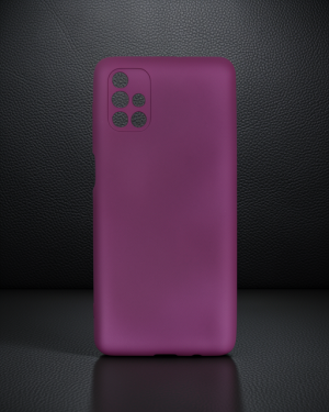 Samsung Galaxy M51 Kılıf First Silikon - Mürdüm