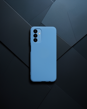 Samsung Galaxy A14 4G Kılıf Nano İçi Kadife Silikon - Mavi