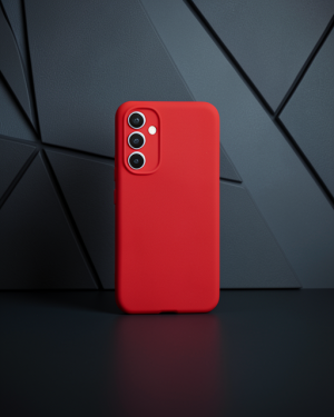 Samsung Galaxy A54 5G Kılıf Nano İçi Kadife Silikon - Kırmızı