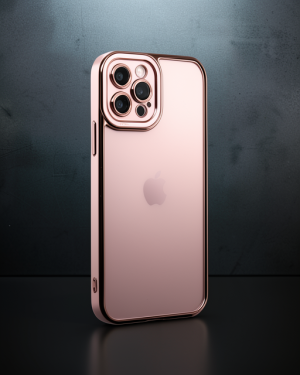 iPhone 12 Pro Max Kılıf Liva Lens Silikon - Rose