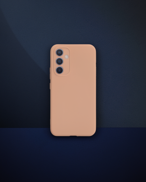 Samsung Galaxy A54 5G Kılıf Nano İçi Kadife Silikon - Pudra