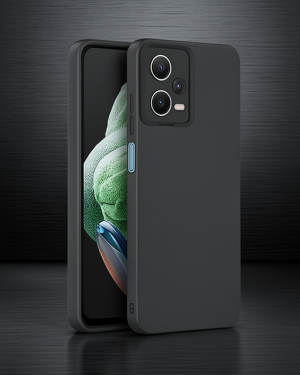 Xiaomi Redmi Note 12 Pro 5G Kılıf Nano İçi Kadife Silikon - Siyah