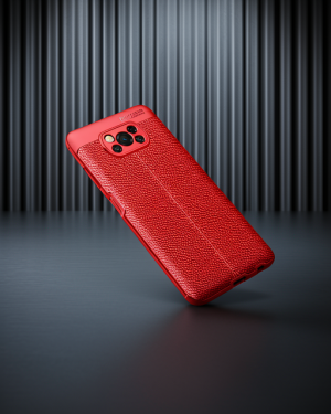 Xiaomi Pocophone X3 Kılıf Auto Focus Kapak - Kırmızı