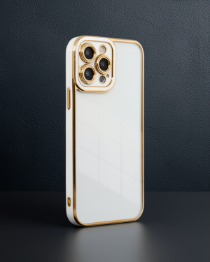 iPhone 13 Pro Max Kılıf Liva Lens Silikon - Beyaz
