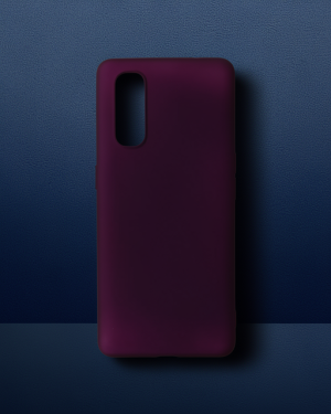 Oppo Find X2 Kılıf First Silikon - Mürdüm