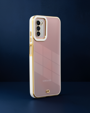 Samsung Galaxy A03S Kılıf Liva Lens Silikon - Beyaz