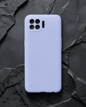 Oppo Reno 4 Lite Kılıf First Silikon - Lila