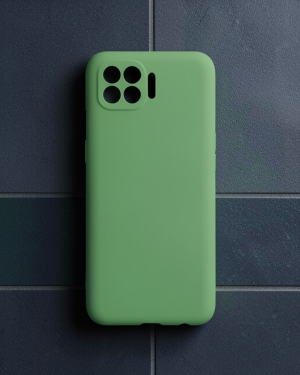 Oppo Reno 4 Lite Kılıf First Silikon - Yeşil