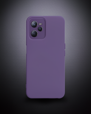 Realme C35 Kılıf Nano İçi Kadife Silikon - Mor