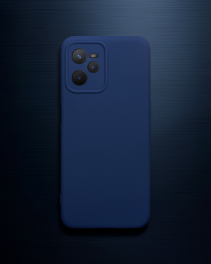 Realme C35 Kılıf Nano İçi Kadife Silikon - Lacivert