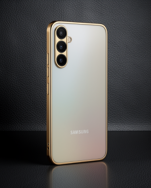 Samsung Galaxy A34 5G Kılıf Razer Lensli Silikon - Gold