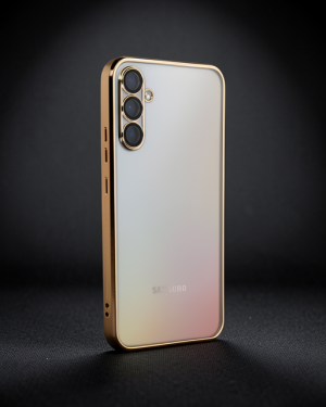 Samsung Galaxy A54 5G Kılıf Razer Lensli Silikon - Gold