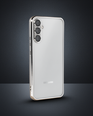 Samsung Galaxy A54 5G Kılıf Razer Lensli Silikon - Gümüş